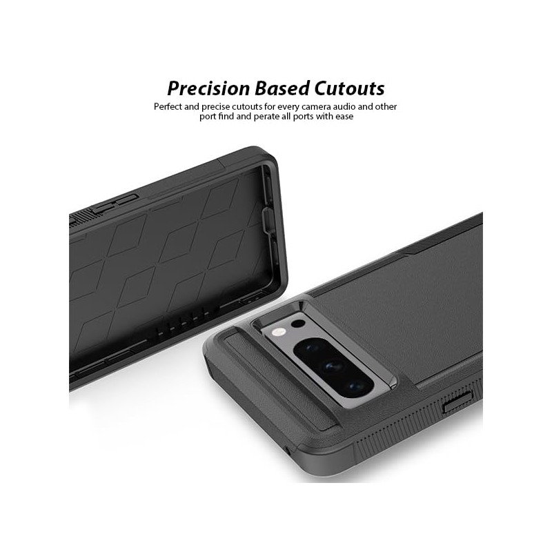 ZUSLAB Rugged Case for Pixel 8 Pro Defender Protective Heavy