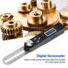 Digital T Protractor Digital Protractor and Goniometer 0~360°, Stainless Steel