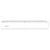 Minerva A Altuglas Altuglass Left Handed Ruler 20 cm Grey