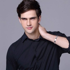 Dankadi Classic Men's Silver Jewelry Bracelet 925 Sterling Silver Bracelet Glossy Brand Bracelet 10MM 7" 8 "9" 10" Original Italian Silver Cuban Chain Safety Clasp (9)