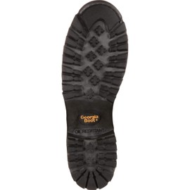 Georgia Boot Men's 8" Lace-to-Toe Work Boot, Chocolate, 8 M US