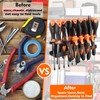 MUTUACTOR Screwdriver Organizer Rack Heavy Duty,Magnetic Mount Screwdriver Holder Plier