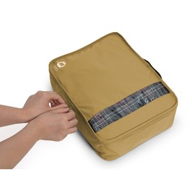 Hauptstadtkoffer - Packing Aid Suitcase Organiser Bags 5 Pieces Travel Organiser RipStop Packing Bags Waterproof Travel Packing Cubes Clothes Cosmetics Harvest Gold