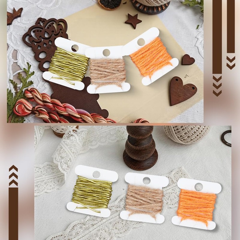 SUNNYCLUE 1 Box 100Pcs Embroidery Floss Bobbins Embroidery Floss Organizer