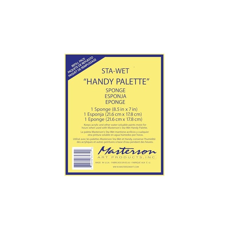 Masterson Sta-Wet Handy Palette Sponge Refill 1 Pack