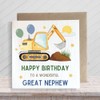 Second Ave Great Nephew Birthday Children's Kids Baby Digger Square