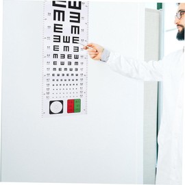 CHILDWEET 2pcs Visual Test Wall Chart Printing Eye Chart for Adults Boy Girl for Home School Use Accurate Eyesight Testing Stable Material