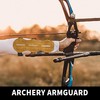 Archery Arm Guard Leather Archery Forearm Guard with Side-release Buckles,19cm