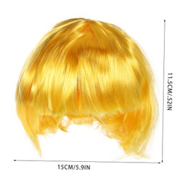 ORFOFE Charming Fake Hair Wig Cap for Masquerade Fashionable Party Wig for Holiday