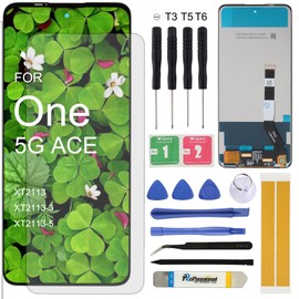 Screen Replacement for Motorola One 5G UW Ace XT2113 XT2113-3 XT2113-5 6.7'' Assembly LCD Display Touch Screen Digitizer with Tools