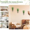 6Pcs Diamond Shape Hanging Wall Planters, Modern Geometric Wall Decor