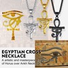 Richsteel Eye Of Horus Cross Gold Pendant Necklace For Men