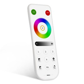 BTF-LIGHTING RB3 Wireless 2.4G RF 4 Zone RGB RGBW Remote Control for RGB RGBW LED Light Powered by 3V (CR2032) Works with SP630E SP633E SP634E SP638E SP639E