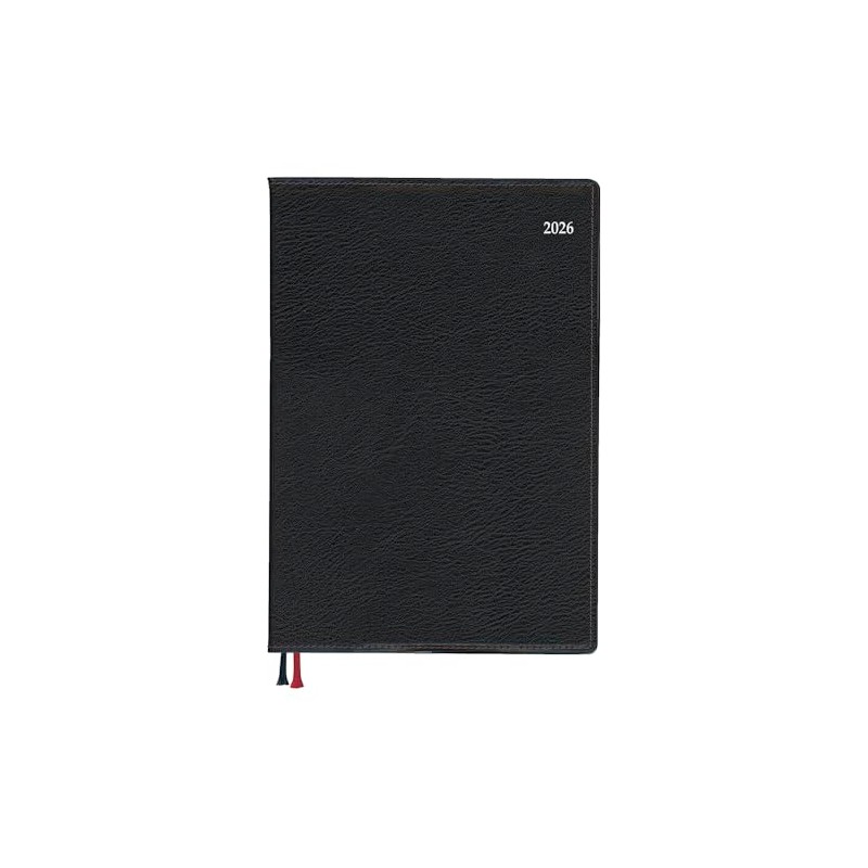 Daigo E8463 2026 Planner, Apoint, Monthly Block, A5, Black, Starts