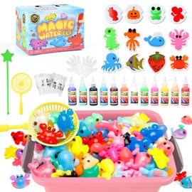 PIXATA Magic Water Toy Elf Kit,Aqua Animal Fairy Water Gel Creative Magic Pet Water Creation kit, 12 Color Gels, Arts & Crafts DIY STEM Kits Children's DIY (12 Colors)