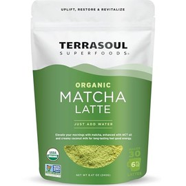 Terrasoul Organic Matcha Latte - Premium Vegan & Dairy-Free Blend