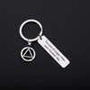 CHOORO Sobriety Gift AA Symbol Keychain Alcoholics Anonymous Gift You