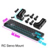LINSYRC RC Servo Mount Aluminum Alloy Servo Fixed Bracket for