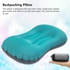 Inflatable Headrest TPU Portable Lumbar Pillow Folding Soft Blow Up