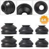 Universal 6pcs Rubber Ball Joint Dust Boot Suspension Steering Boot