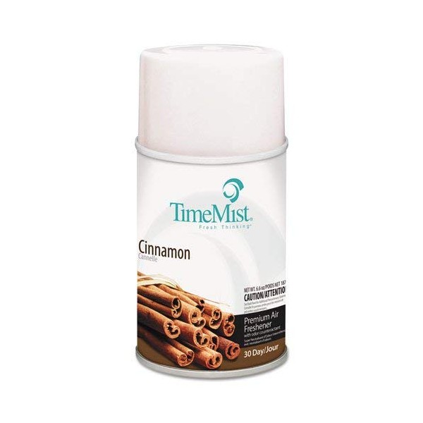 Timemist 1042746 Premium Metered Air Freshener Refill, Cinnamon, 6.6 Oz Aerosol, 12/Carton (Tms1042746)