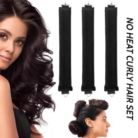 CATOR 7 Stück Blowout Rods, Heatless Lockenwickler, Heatless Blowout Rods Heatless Curling Rod, Blow Out Rods, Keine Hitze Locken zum Schlafen für Lockenstangen, Frauen Lange Haar-Styling-Werkzeuge