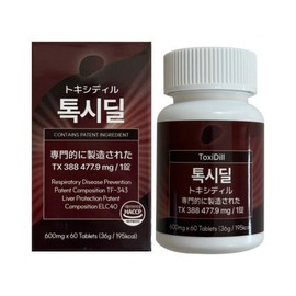 톡시딜 TX388 솔루션 600mg x 60정 1개 / 써클 Toxidel TX388 Solution 600mg x 60 Tablets 1 Pack / Circle