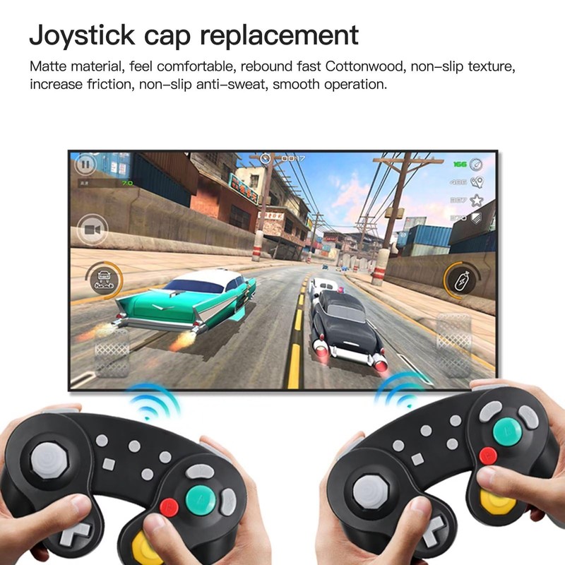 Gxcdizx 10PCS Analog Stick Cap Replacement for Gamecube controller -