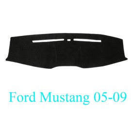 Yiz Dash Cover Dashboard Cover Pad Mat Custom Fit for Ford Mustang 2005 2006 2007 2008 2009 (Black) Y63