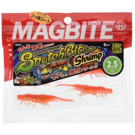 HARIMITSU Worm MBW06 Snatch Bite Shrimp 2.5 Inch #09 Orekin Shrimp MBW06