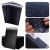 25 Pack 4x6 Inches Small Black Poly Bubble Lined Mailers