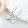 YL Heart Dangle Earrings Sterling Silver Infinity Drop Earring Cubic