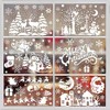 DERAYEE Decorative Stickers for Christmas Window Static Stickers White Pack