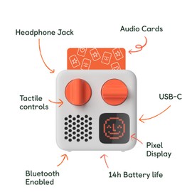 Yoto Mini (2024 Edition) + Starter Pack for Big Kids Bundle – Screen-Free Bluetooth Audio Player, All-in-1 Travel Device for Stories Music Podcasts Radio, Use as Speaker or with Headphones