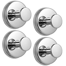 15lb Large Suction Cup Hooks for Shower, No-Drill Towel Hooks