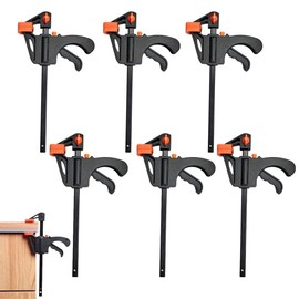 Abrazadera Carpintería F Barra de Madera Herramienta - 4 Pulgadas Barra de Madera Carpintero Herramienta, Abrazadera de Barra para Carpintería, Barra de Madera Carpintero Herramienta (6 PCS, 4")