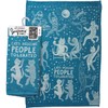 Primitives by Kathy Kitchen Towel - Cats Welcome People Tolerated