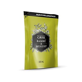 GRISI | Jabón Líquido para Manos Bambú & Muguet Rellenapack, 800 ml | Rinde para rellenar más de 3 botellas de 250 ml.
