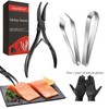 Fish bone tweezers deboner tool for salmon – fish tweezers