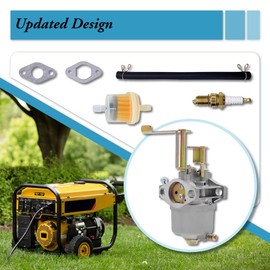 Carburetor Fits for Harbor Freight Predator 68124 69733 79cc 99cc Chicago Electric Storm Cat 60338 66619 69381 63cc 64cc 2HP Homelite HGCA1400 Gasoline Generator with Spark Plug Gasket Carb Kits