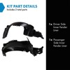 TRQ TRQ Inner Fender Liner Set Compatible with 2003-2006 Kia