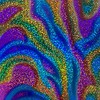 Soft Metallic Rainbow Ripple Heat Transfer Vinyl Pattern HTV Iron