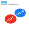 PATIKIL Self Stick Hot/Cold Water Labels, 3 Pairs/6 Pack Acrylic