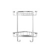 Croydex Small Two Tier Corner Basket - Bathroom Storage Solution,