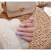 [Discount] Wangjinju Fogni Check Handmade Nail Tips - Stiletto /