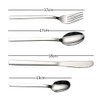 CadineUS 4-Piece Travel Utensil Flatware Set, Camping Cutlery Set of