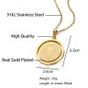 ZARD Saint Benedict Round Double Sided Medal-Pendant in 18K Italian