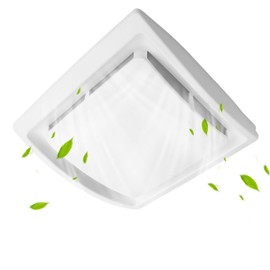 QK60S Bathroom Ventilation Grille Cover for Broan NuTone Exhaust Fan, Upgrade Bath Fan Cover Replace Fan Models 670, 671, 688, 689, 695-R01, 695-R02, 695-R03, 696N-R01, 696N-R02, 696N-R03