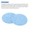 QUARKZMAN Pack of 15 Soldering Sponge 5 cm Round Blue