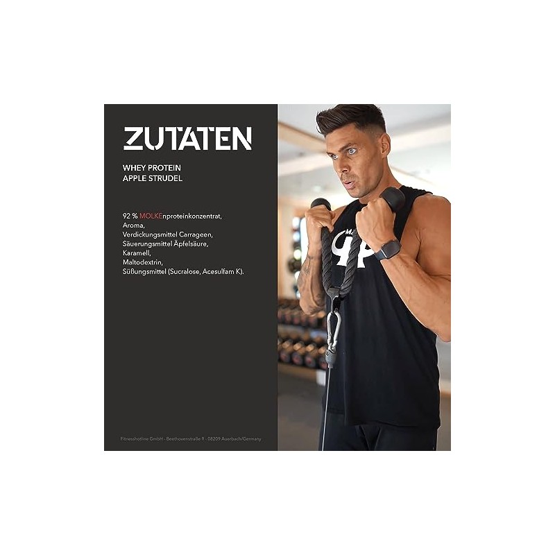Mammut Nutrition Whey Protein, Apple Strudel, Molke, Eiweiß, Whey Protein